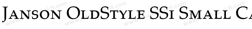 Janson OldStyle SSi Small Caps字体转换